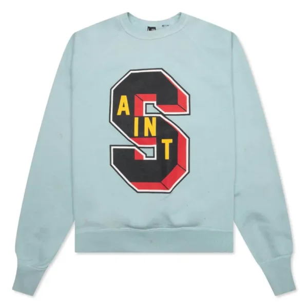 Blue Saint Mxxxxxx X Denim Tears ST Crewneck Sweatshirt