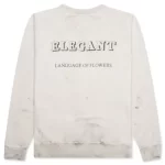 Grey Saint Michael Rose Crewneck Back