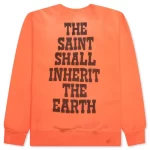 Orange Saint Michael Crewneck