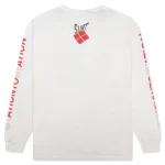 White Saint Michael X David Bowie Station L/s Tee Back