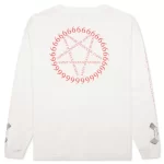 White Saint Michael Eyeball L/s Tee