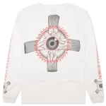 White Saint Michael Eyeball L/s Tee