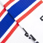 White Saint Michael USA Socks logo