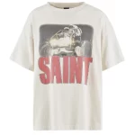 White Saint Michael x Freedom SAINT T-shirt