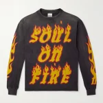 Black SAINT MXXXXXX Soul On Fire T-shirt