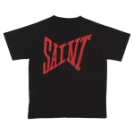 Black Saint Michael Logo Tee Back