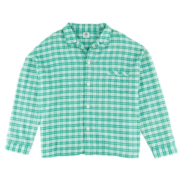 Green Check Saint Mxxxxxx PJ Shirt