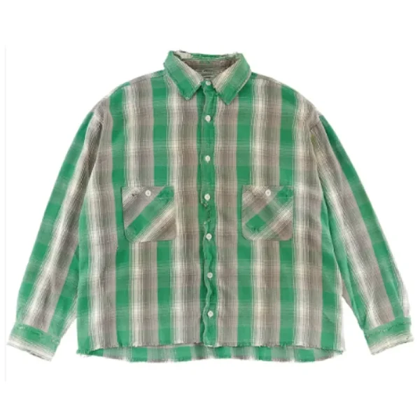 Green Saint Mxxxxxx x Shermer Academy Flannel Shirt