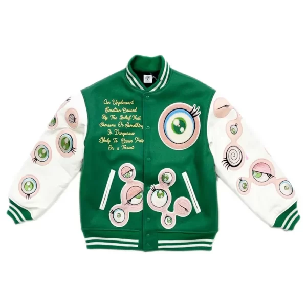 Green Saint Mxxxxxx x Takashi Murakami Stadium Jacket