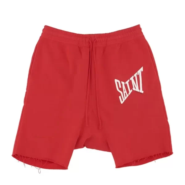 Red Saint Michael Logo Sweatshort