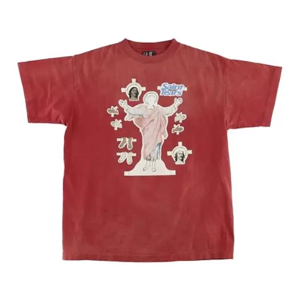 Red Saint Michael x Denim Tears Saint Tears Tee