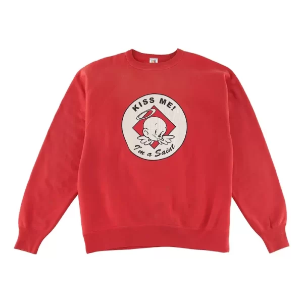 Red Saint Mxxxxxx Kiss Me Sweatshirt
