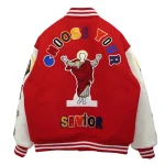 Red Saint Mxxxxxx x Denim Tears Stadium Jacket Back