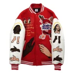 Red Saint Mxxxxxx x Denim Tears Stadium Jacket