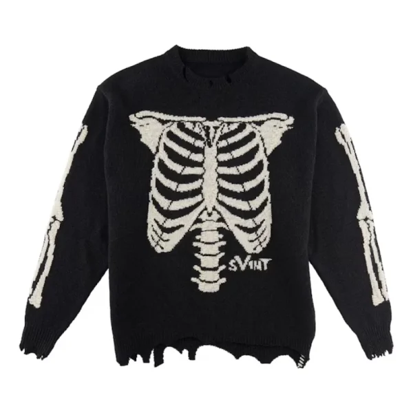 Saint Mxxxxxx x VLONE Bone Knit Sweater