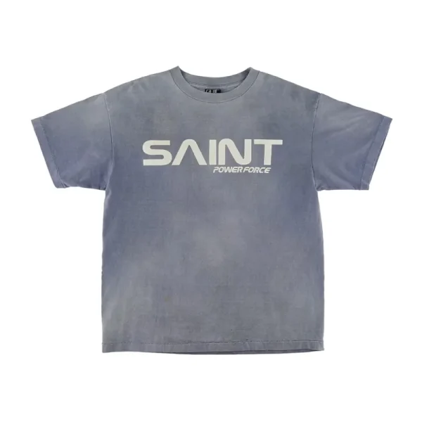 Vintage Navy Saint Mxxxxxx SAINT M6 Power Force T-shirt