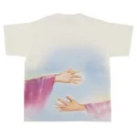 White Saint Michael Hug T-shirt Back