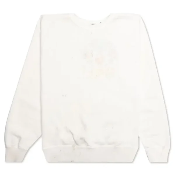 White Saint Michael Crewneck Sweatshirt