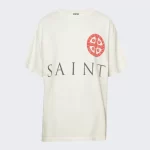 White Saint Michael Circle Tee