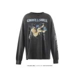 Black GHOST IN THE SHELL x SAINT Mxxxxxx Ilya Kuvshinov LS Tee