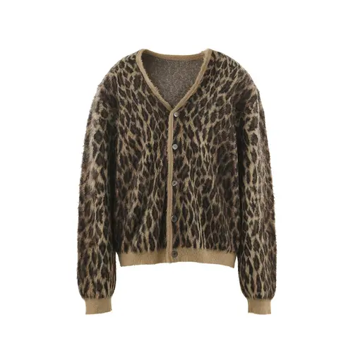 Leopard SAINT Mxxxxxx Mohair Cardigan
