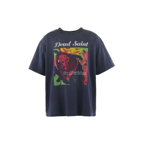 Navy SAINT Mxxxxxx DEAD SAINT T-shirt