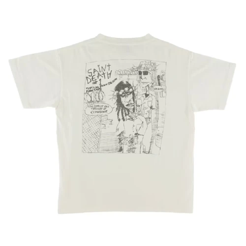 Vintage White Saint Mxxxxxx Saint Death T-shirt Back