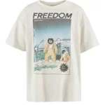 White Saint Michael x Freedom Astro T-shirt