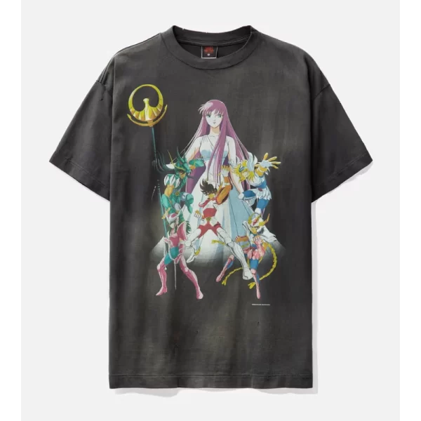 Black Saint Michael × Saint Seiya T-shirt