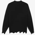 Black Saint Mxxxxxx SIN Embroidered Wool Sweater Back
