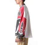 White/Red Saint Mxxxxxx MX6 Long Sleeve T-shirt Side