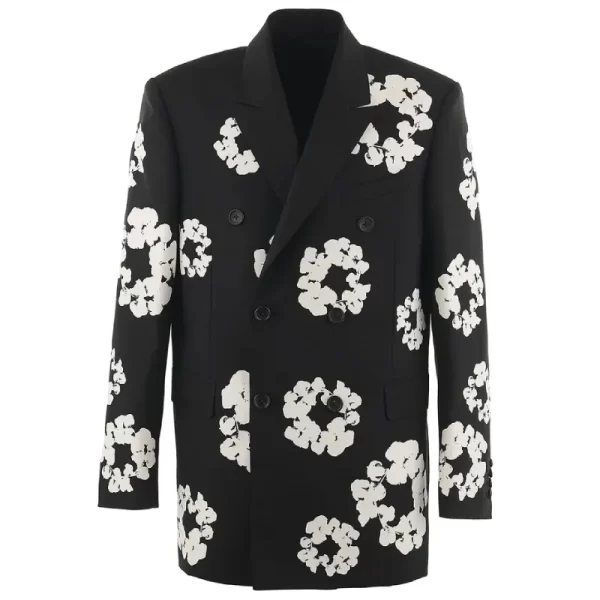 Black SAINT Mxxxxxx x DENIM TEARS Wreath Tailored Jacket