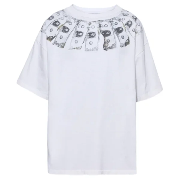 White Saint Mxxxxxx Money-Print Cotton Tee