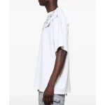 White Saint Mxxxxxx Money-Print Cotton Tee Sleeve