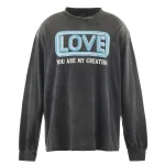 Grey SAINT Mxxxxxx LOVE Long Sleeve T-shirt