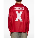 Red Saint Mxxxxxx Faith Soccer Shirt Back
