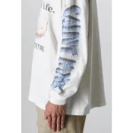 White SAINT MXXXXXX x Shermer Academy Heart Cookie L/S Tee Sleeve