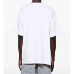 White Saint Mxxxxxx Born Printed T-shirt Back