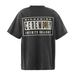 Black Denim Tears X Saint Mxxxxxx Saint Tears Short Sleeve T-Shirt back