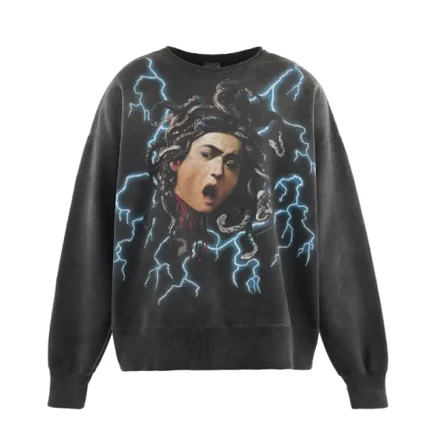 Black SAINT Mxxxxxx MEDUSA Crewneck Sweatshirt