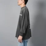 Black Saint Mxxxxxx SAINT Candle Long Sleeve T-shirt Side