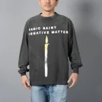 Black Saint Mxxxxxx SAINT Candle Long Sleeve T-shirt View