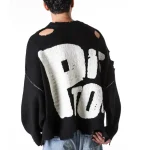 Black Sex Pistols x SAINT Mxxxxxx I Am A Knit Sweater Back