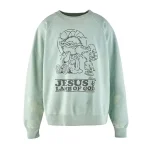 Blue Saint Mxxxxxx Jesus Sweatshirt back