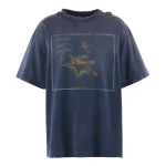 Navy Cpfm X Saint Mxxxxxx Star Short Sleeve T-Shirt