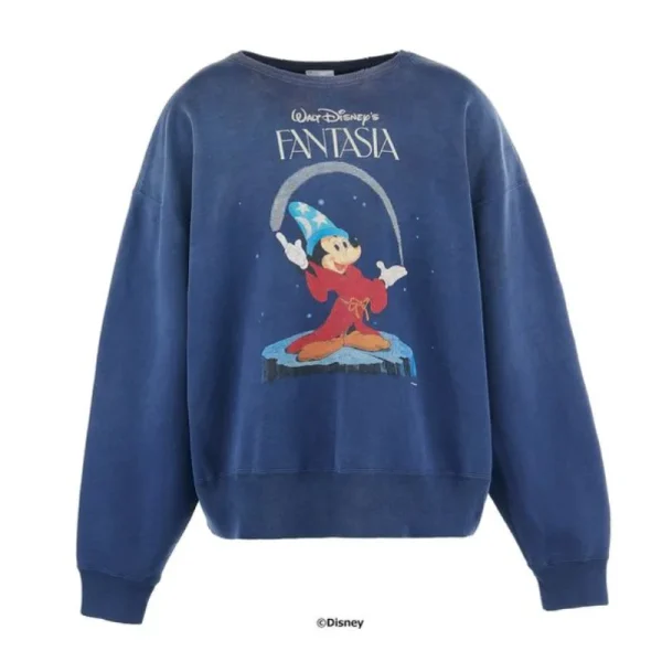 Navy Saint Mxxxxxx × Disney Fantasia Crewneck Sweater