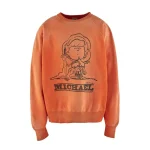 Orange Saint Mxxxxxx Michael Sweat Shirt