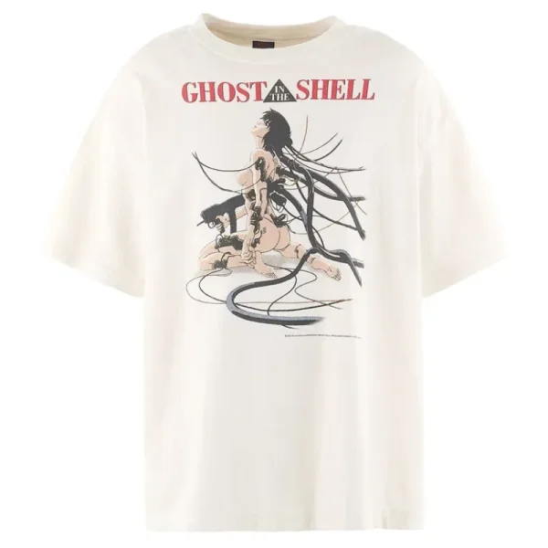White SAINT Mxxxxxx x Ghost in the Shell Short Sleeve Tee