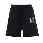 Black Saint Michael Ribon Saint Sweat Shorts