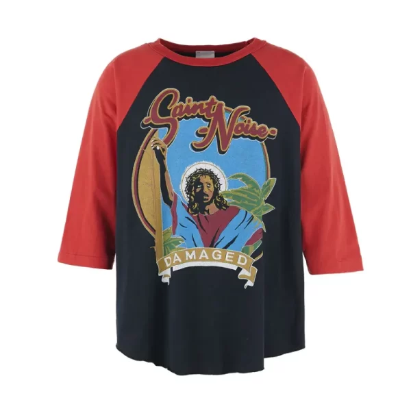 Black/Red Saint Mxxxxxx X Lastman SNT Noise S/S Tee